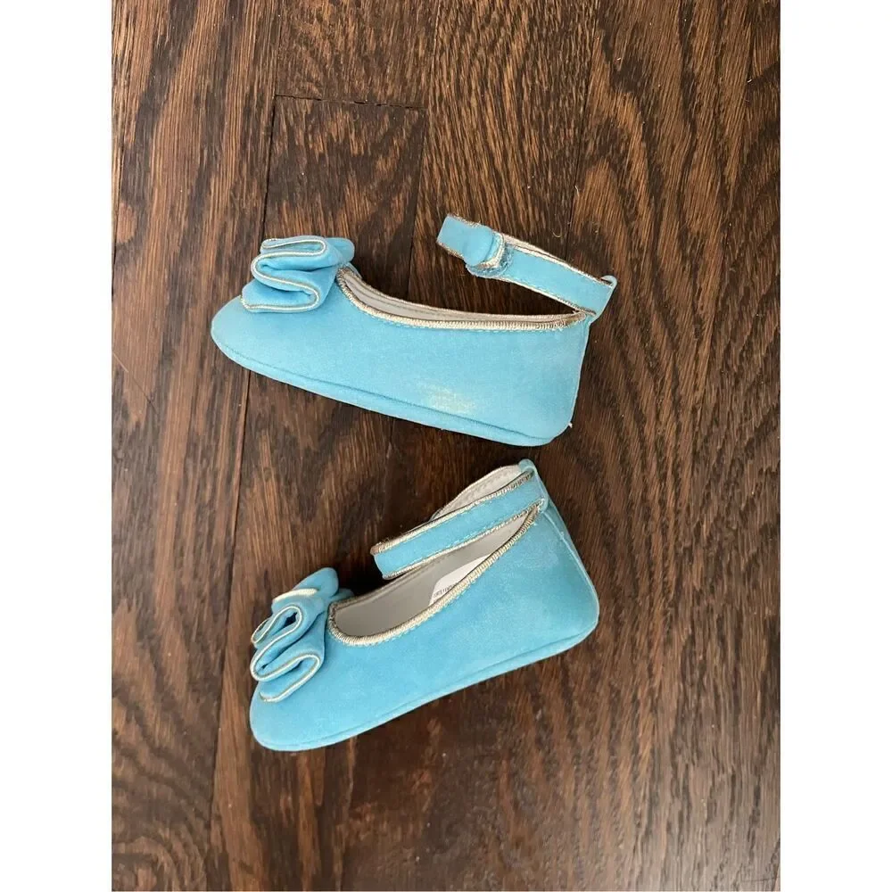 NEW Mayoral Baby 5-7 Mos (17) Ruffled Mary Jane Shoes AS IS